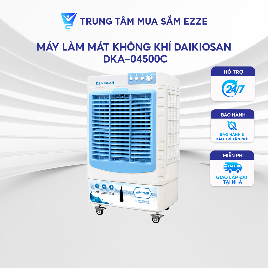 Máy làm mát không khí Daikiosan DKA-04500C Công Suất 200W Lượng Gió 4.500 M³/H