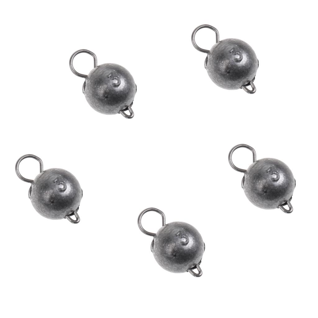 5 Pieces 2/3/5/7/10g Lead Sinker Head Hook Jigs Bait Fishing Hooks for Soft Lure Fishing Tackle