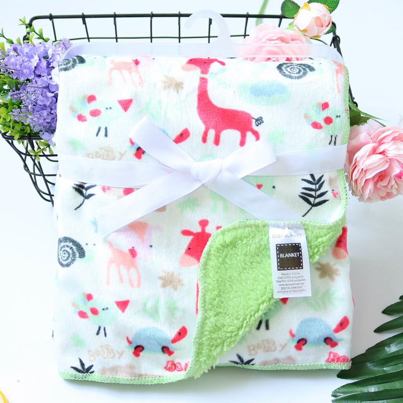 Chăn Bộ Bé Sơ Sinh Đầm Nỉ Mặc Hoạt Hình 2 Lớp Chăn Trẻ Em Sách Bao Da Ốp Lưng Xe Đẩy Quấn Cho Bé Chăn