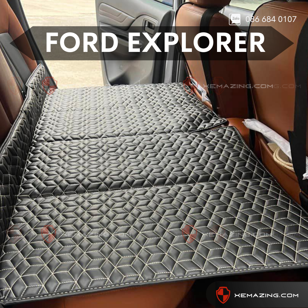 Đệm Nằm ô tô FORD EXPLORER - Thiết kế 4 Khay Dọc Trợ Lực - Đệm không bơm như đệm hơi ô tô