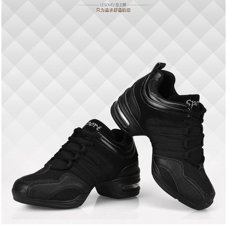 Giày khiêu vũ trẻ em giày jazz salsa hiện đại hip hop sneakers trẻ em giáo viên nữ cô gái thể thao giày nhảy nam Color: 729 black Shoe Size: 30