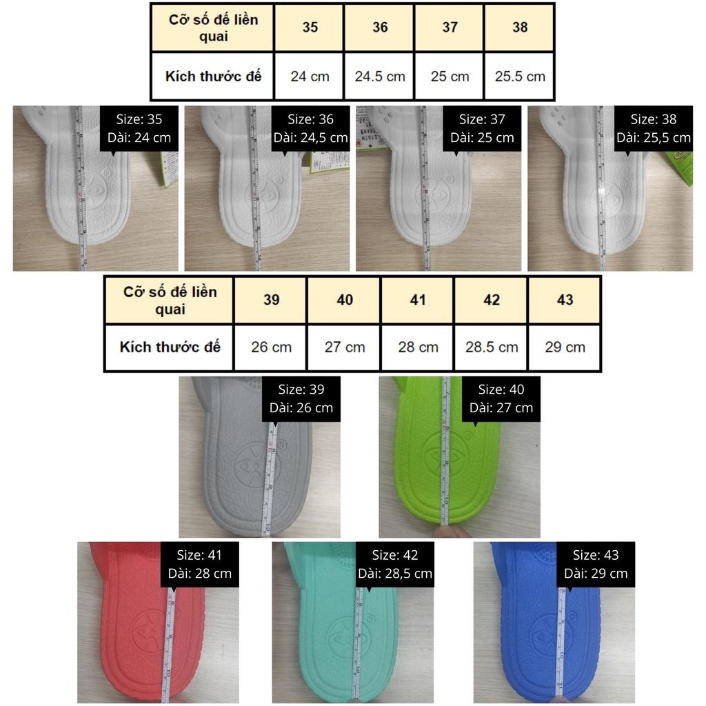 Dép tổ ong KEM vật liệu EVA siêu bền, siêu nhẹ, chống trơn trượt, Form SIZE LỚN CHÂU ÂU