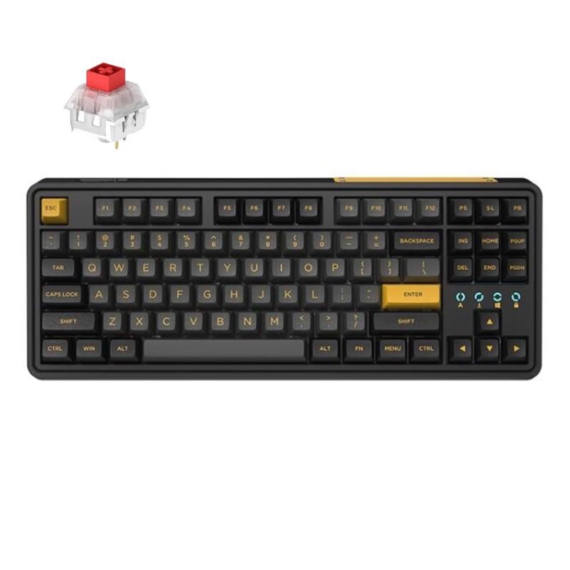 Bàn phím máy tính FL-Esports CMK87SAM Polar Night Black 3 Mode _Mới, hàng chính hãng