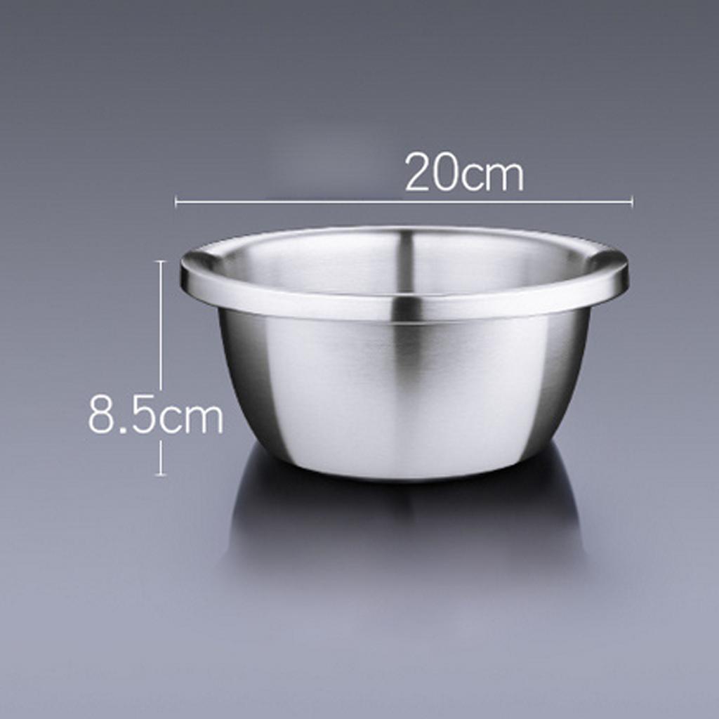 Stainless Steel Mixing Bowl Bake Prep Bowl Salad Food Serving Bowl