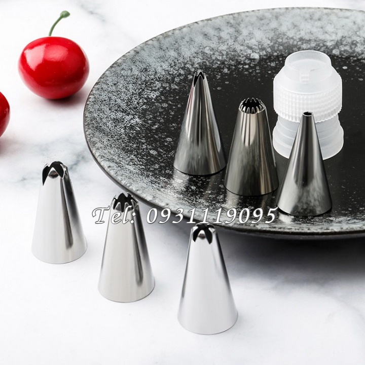 Bộ 6 đuôi bắt bông kem – Dụng cụ làm bánh kem – Mã số 1053