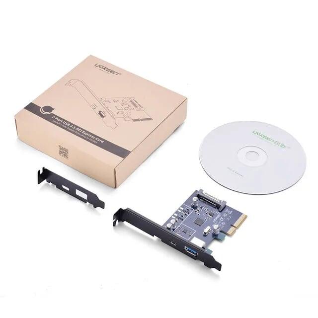 Ugreen UG30774US230TK Card PCI Express sang cổng USB 3.0 + TYPE C 3.1 Cao Cấp - HÀNG CHÍNH HÃNG