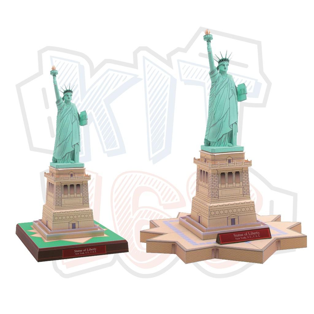 Mô hình giấy kiến trúc tượng Nữ Thần Tự Do Mỹ Statue of Liberty - USA