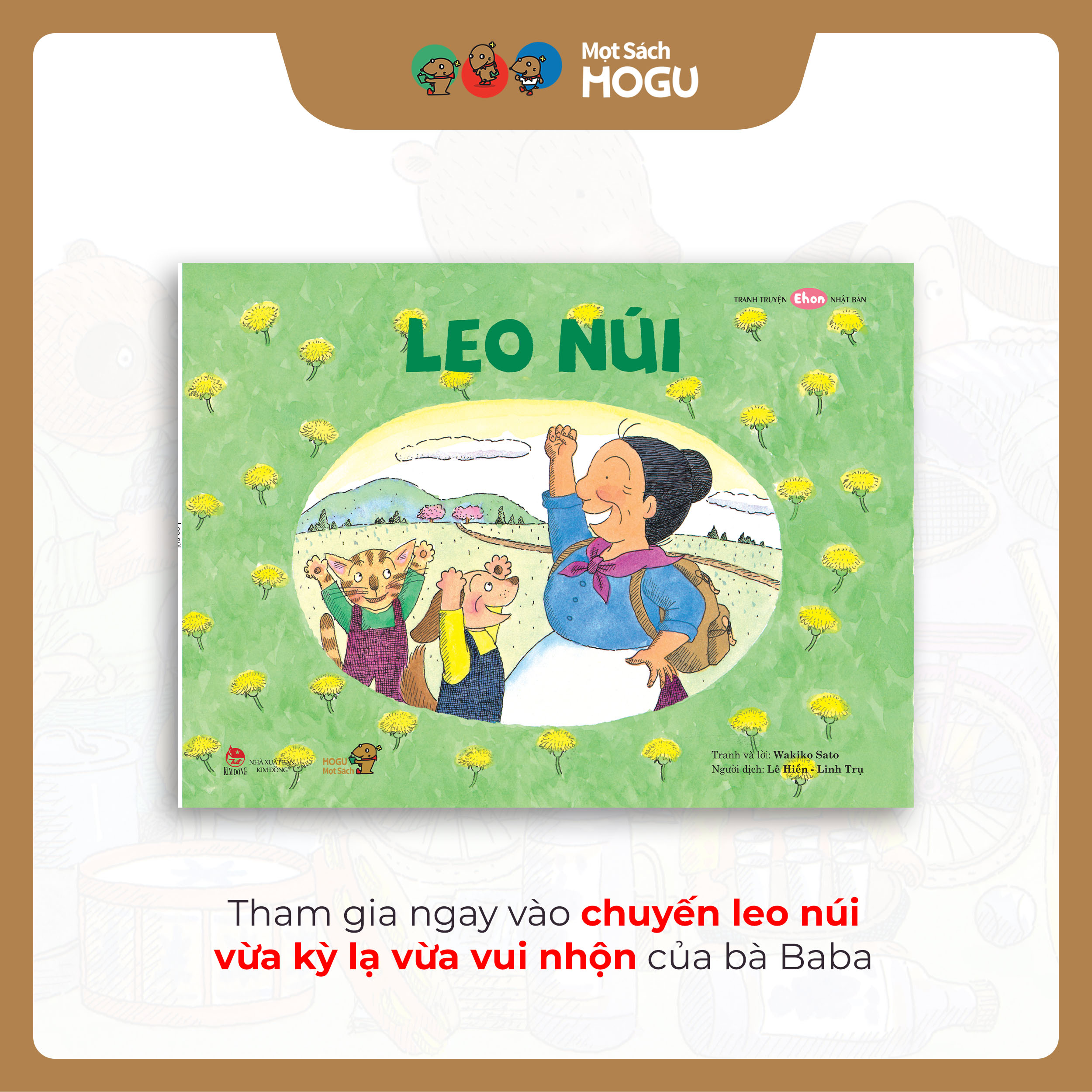 Truyện Ehon bé 3-4-5 tuổi - Bộ 4 cuốn Dạo chơi cùng bà Baba