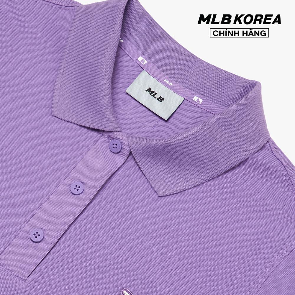 MLB - Đầm mini phom suông cổ bẻ tay ngắn Pique 3FOP00623