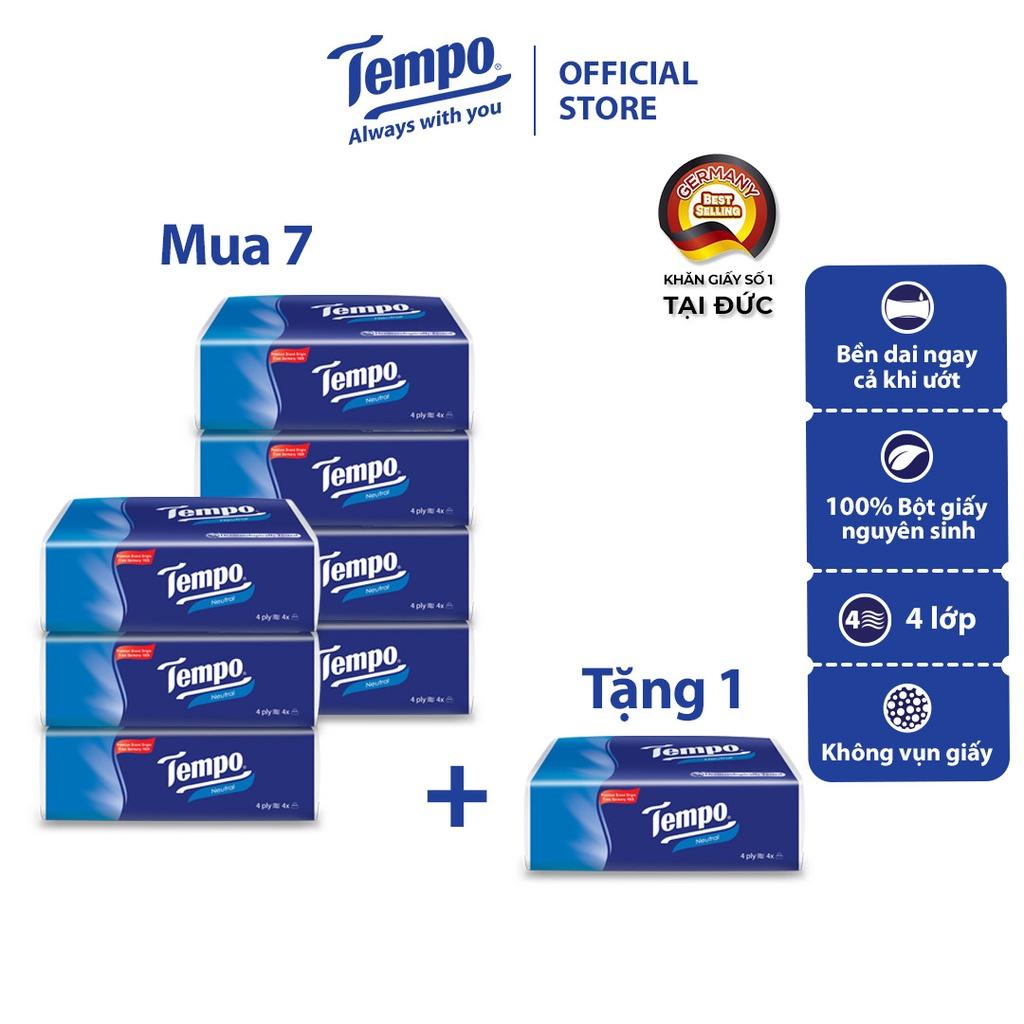 [MUA 7 GÓI TẶNG 1 GÓI KHÔNG MÙI] Khăn giấy cao cấp Tempo Softpack/Box Facial - Bền dai, an toàn cho da - Thương hiệu Đức