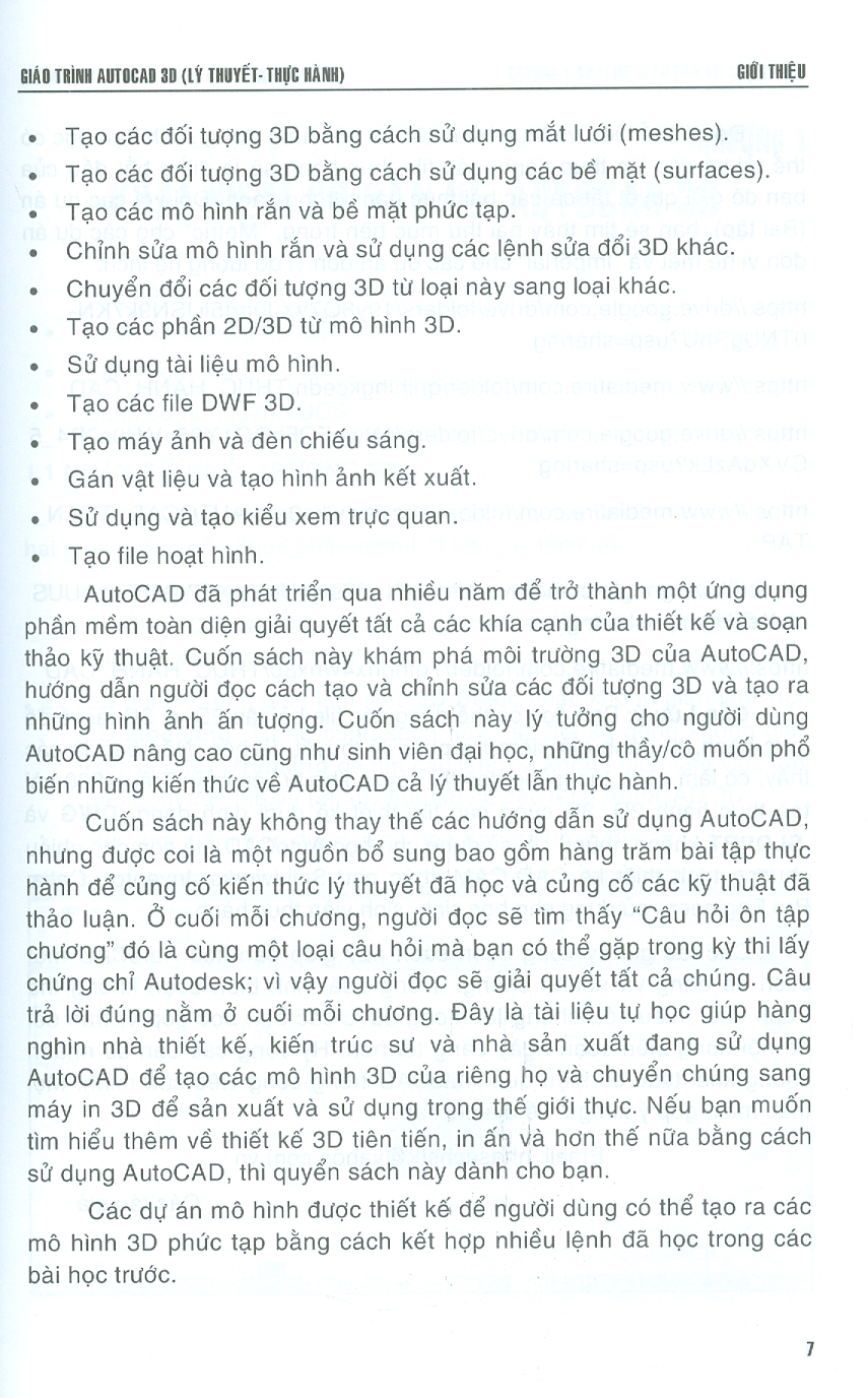 Giáo Trình Autocad 3D - Lý Thuyết &amp; Thực Hành