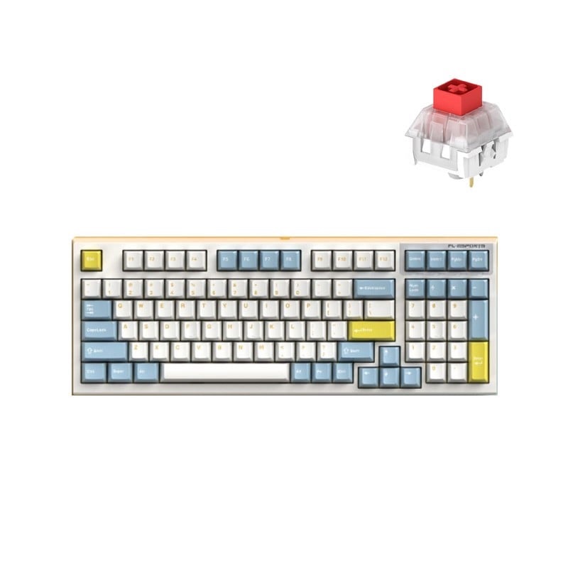Bàn phím cơ FL-Esports FL980CPM Sea Salt - Hàng chính hãng