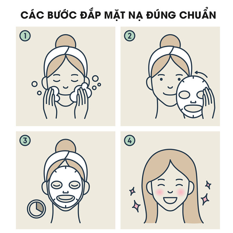 Sản phẩm dụng cụ làm đẹp cho bạn gái  _ Set 10 miếng mặt nạ tế bào gốc dưỡng ẩm làm đẹp cho mặt