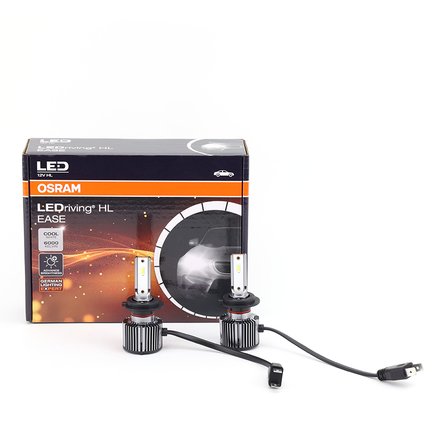 Combo 2 Bóng Đèn Led HL EASE OSRAM Dùng Cho Xe ô Tô Xe Máy Chân H1 H4 H7 H8 H11 H16 HB3 HB4 HIR2 - Nhập Khẩu Chính Hãng