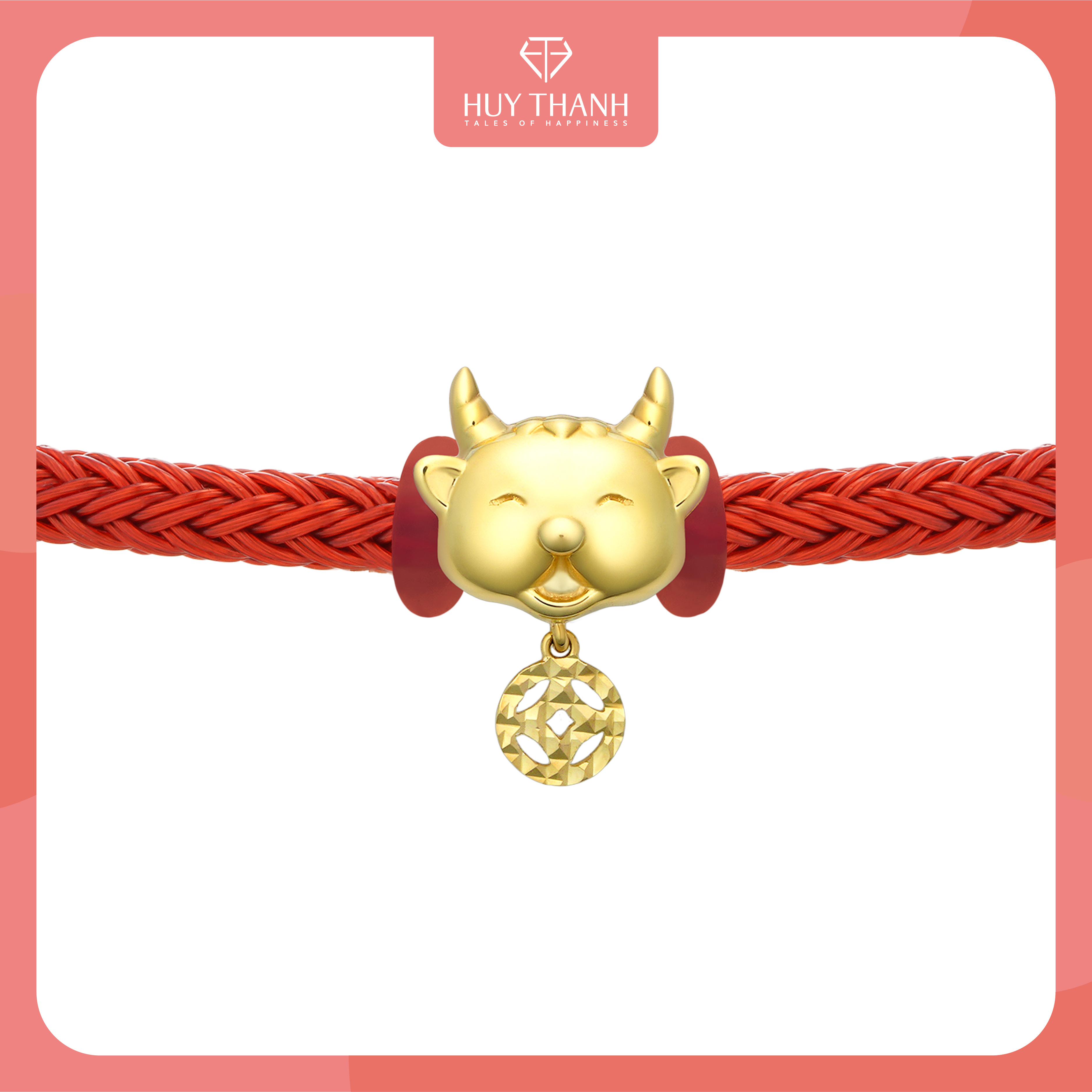 Charm Kim Mùi Vàng 14k LLF218 Huy Thanh Jewelry