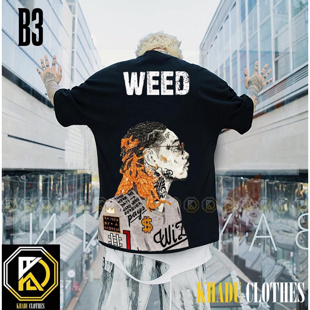 ÁO THUN UNISEX NAM NỮ trai tóc soăn weed