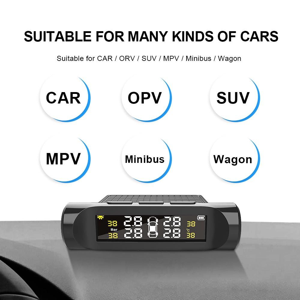 Hệ Thống Cảm Biến Áp Suất Lốp Xe Oto TPMS Kèm Phụ Kiện