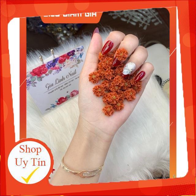 Hoa bột nail gắn móng tay | Hoa cẩm tú cầu