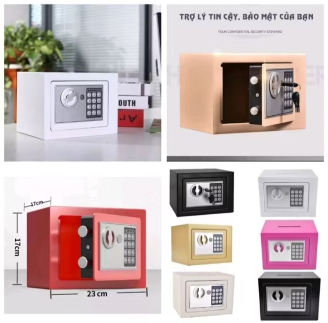 1 CÁI KÉT SẮT ĐIỆN TỬ MINI CÓ KHE BỎ TIỀN AN TOÀN