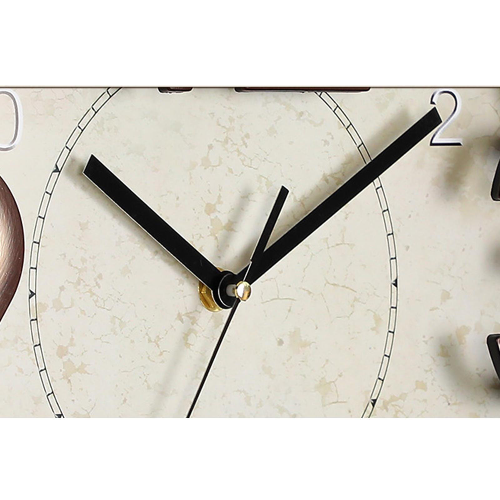 Modern 12 inch Wall Clock Battery Operated for Bedroom School Living Room