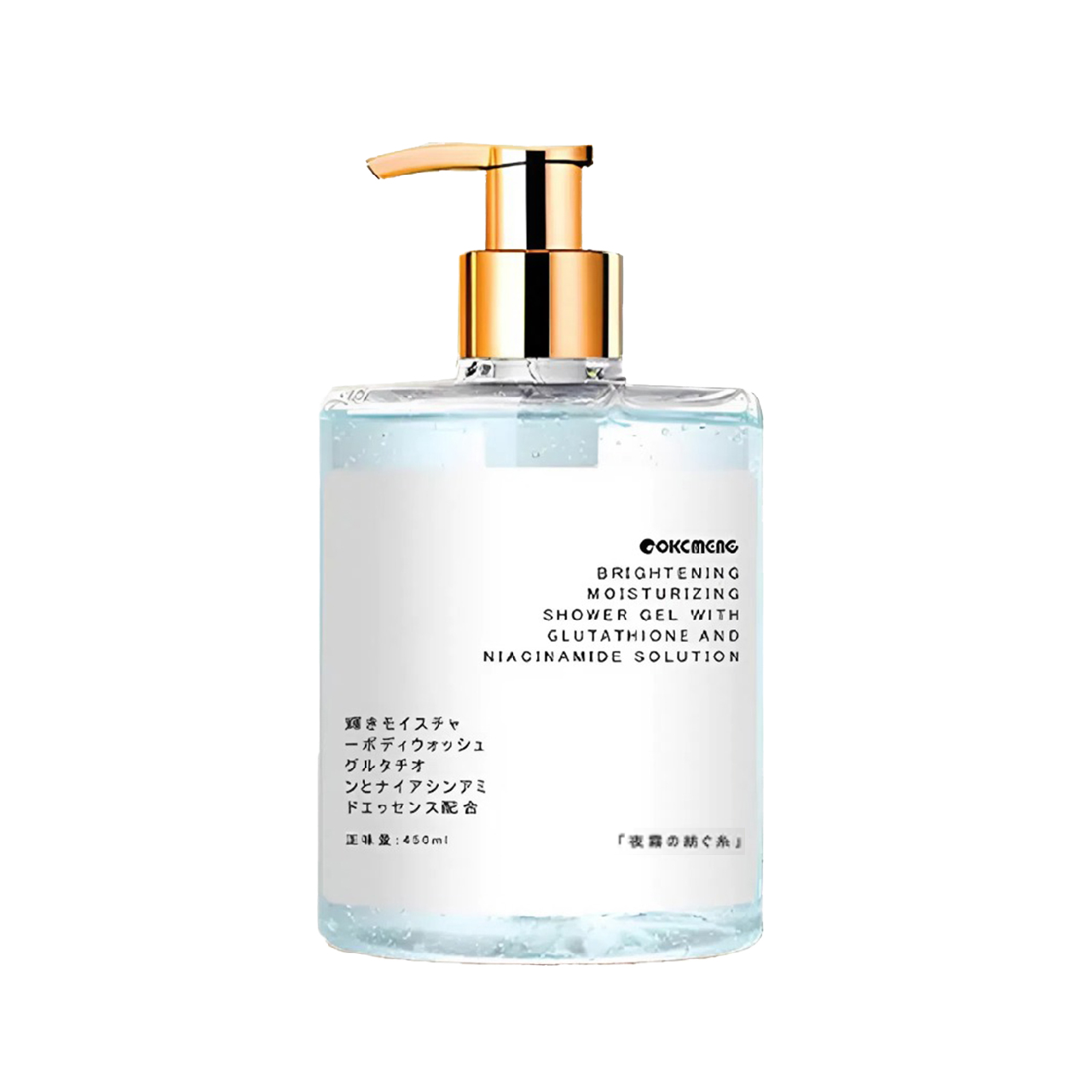 Sữa Tắm Dưỡng Ẩm Làm Sáng Mịn Da ( 3 Mùi Hương ) Okcmeng Brightening Moisturizing Shower Gel With Glutathione And Niacinamide Solution 450mL