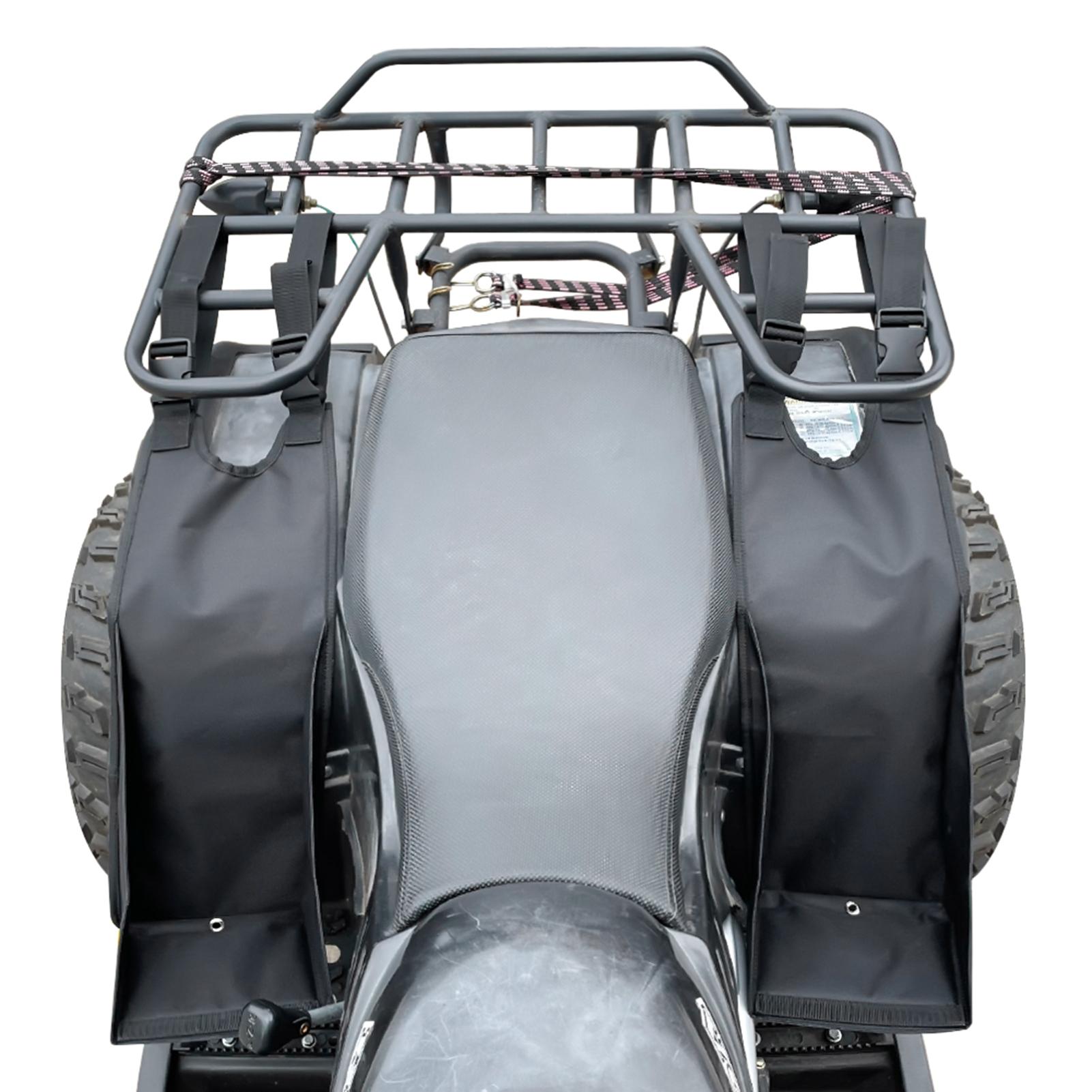 2pcs ATV Rear Passenger Foot Pegs Adjustable Foldable Wear-resistant Foot Rest