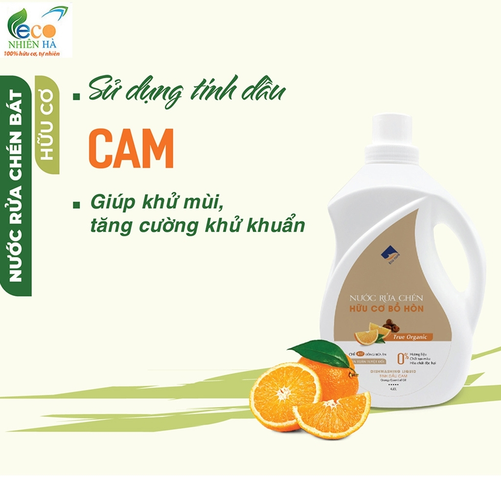 Nước rửa chén hữu cơ ECOCARE 500ml tinh dầu thiên nhiên, nước rửa bát an toàn cho bé