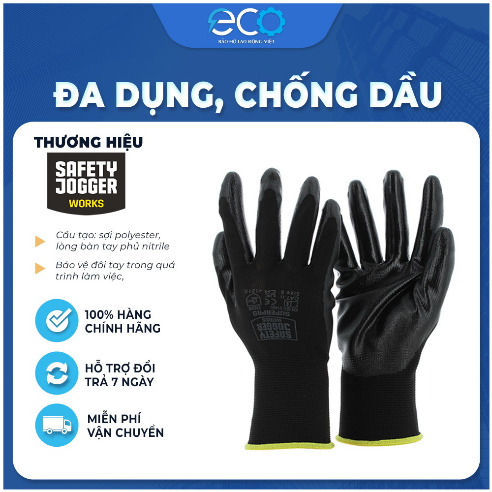 Găng tay bảo hộ chống dầu nhớt Jogger SUPERPRO