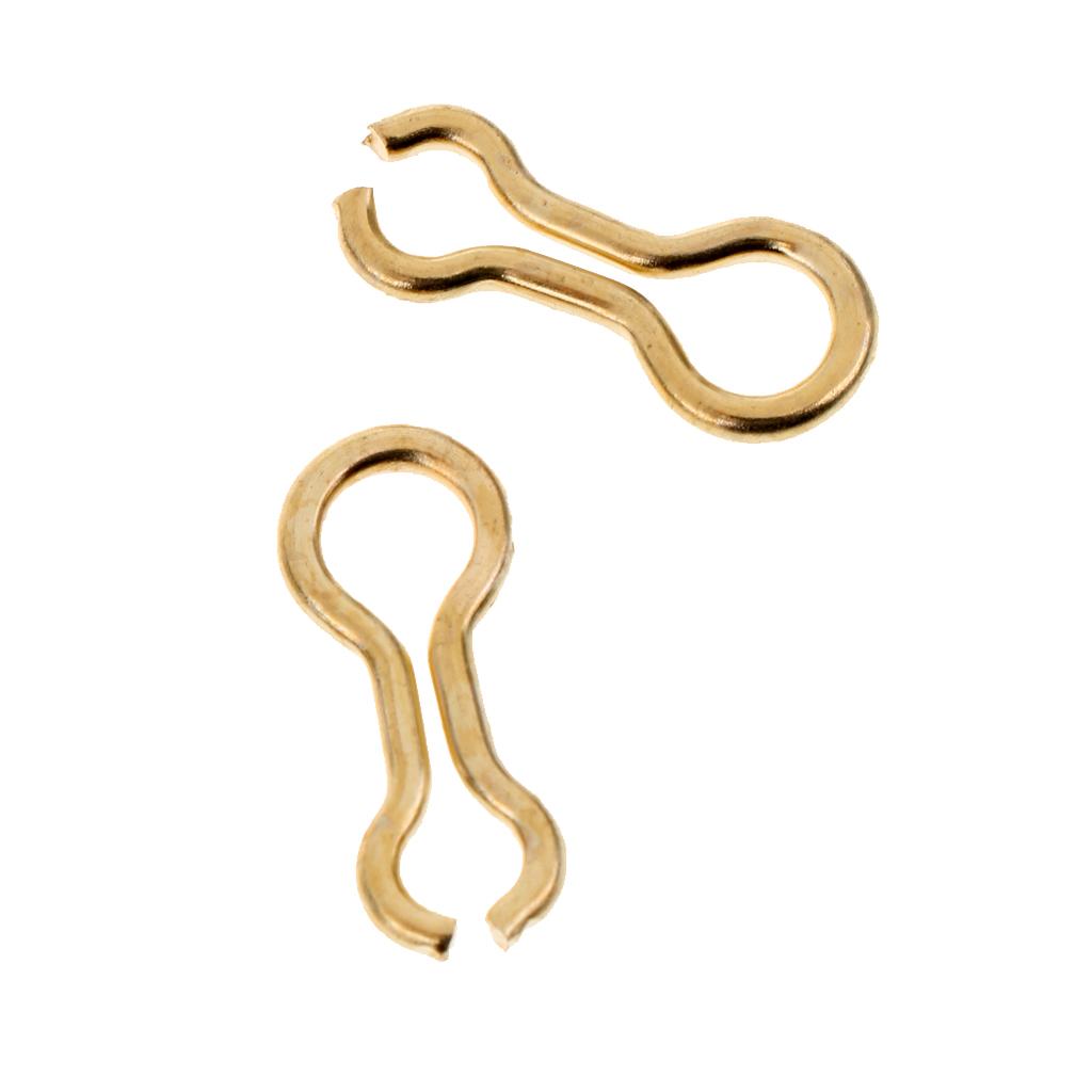 2x100pcs Alloy Brass Sinker Eyes Eyelets for Lead Weight Mold Fishing Tackle S