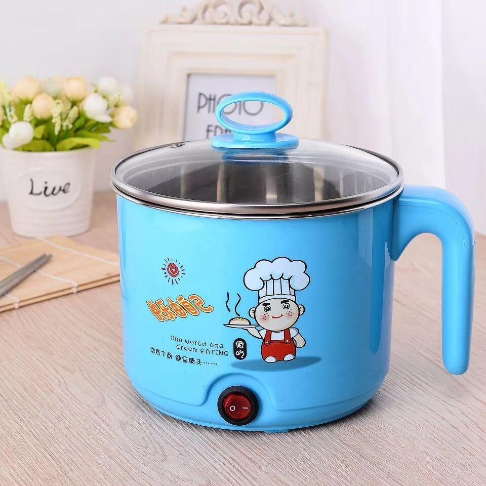 Nồi Điện Mini 2 Tầng Đa Năng Tặng Kèm Khay Hấp (Chiên, Xào, Nấu ăn, nấu cơm, nấu lẩu mini) cho 1-2 người-tongkhohuyhoang