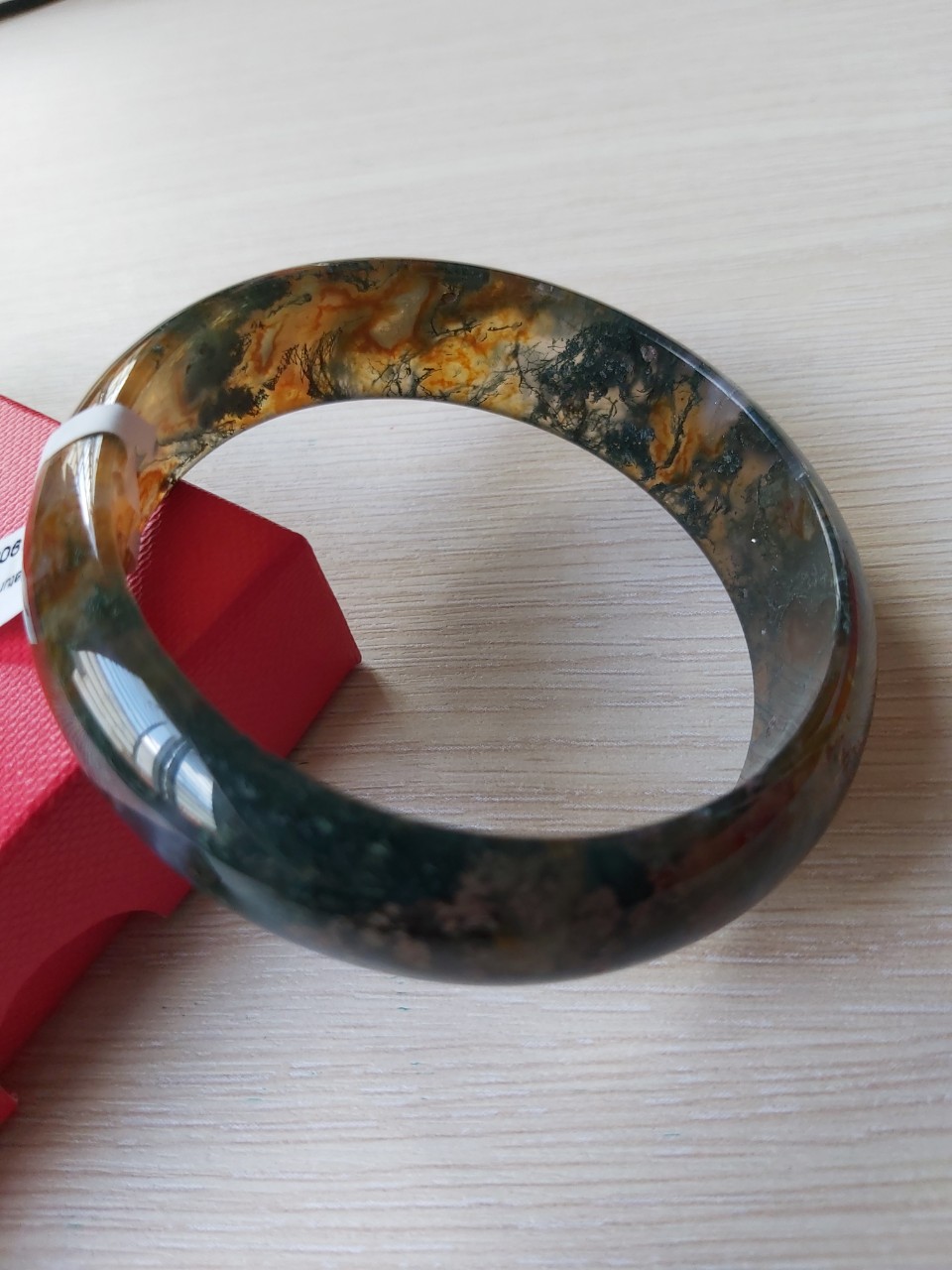 Vòng huyết ngọc thủy tảo, size 60mm