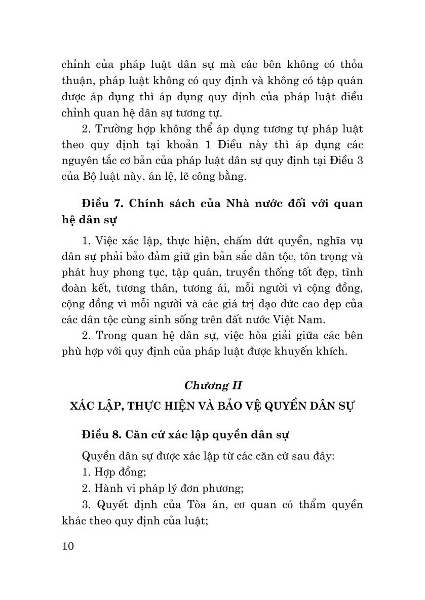 Bộ luật Dân sự ( Hiện hành) - (bản in 2024)