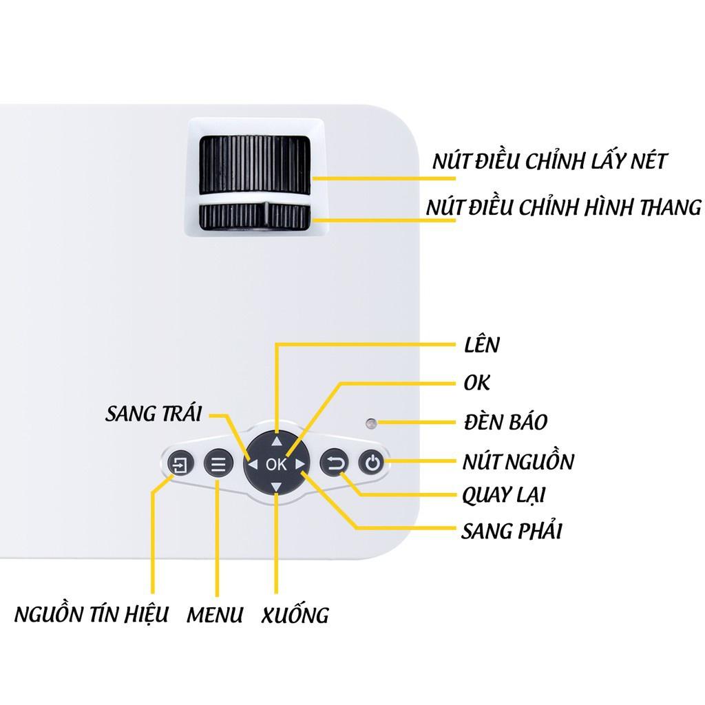 Máy Chiếu Mini, Máy Chiếu KAW K435 Kết Nối Wifi, Âm Thanh Chân Thực, Hình Ảnh Sắc Nét, Độ Phân Giải Cao, Ảnh To Và Rộng