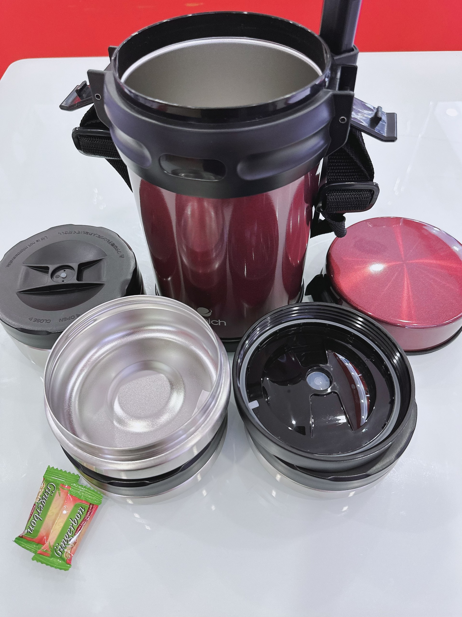 Hộp cơm giữ nhiệt văn phòng Inox 304 Emich EL8294 dung tích 2 Lit