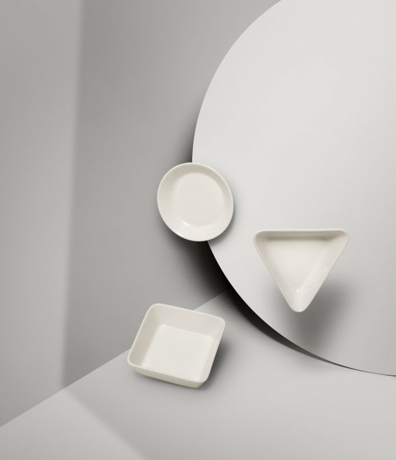 Bộ 3 chiếc đĩa sứ mini Teema màu trắng Iittala
