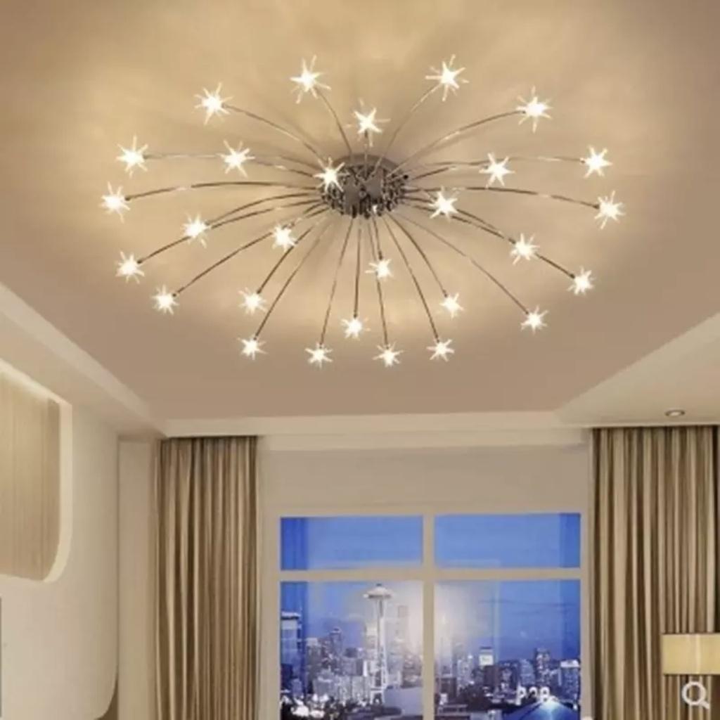 Đèn chùm hiện đại nhiều ngôi sao nhỏ trang trí khách sạn, phòng khách THCN 65-20; THCN 68-20; THCN 69-20