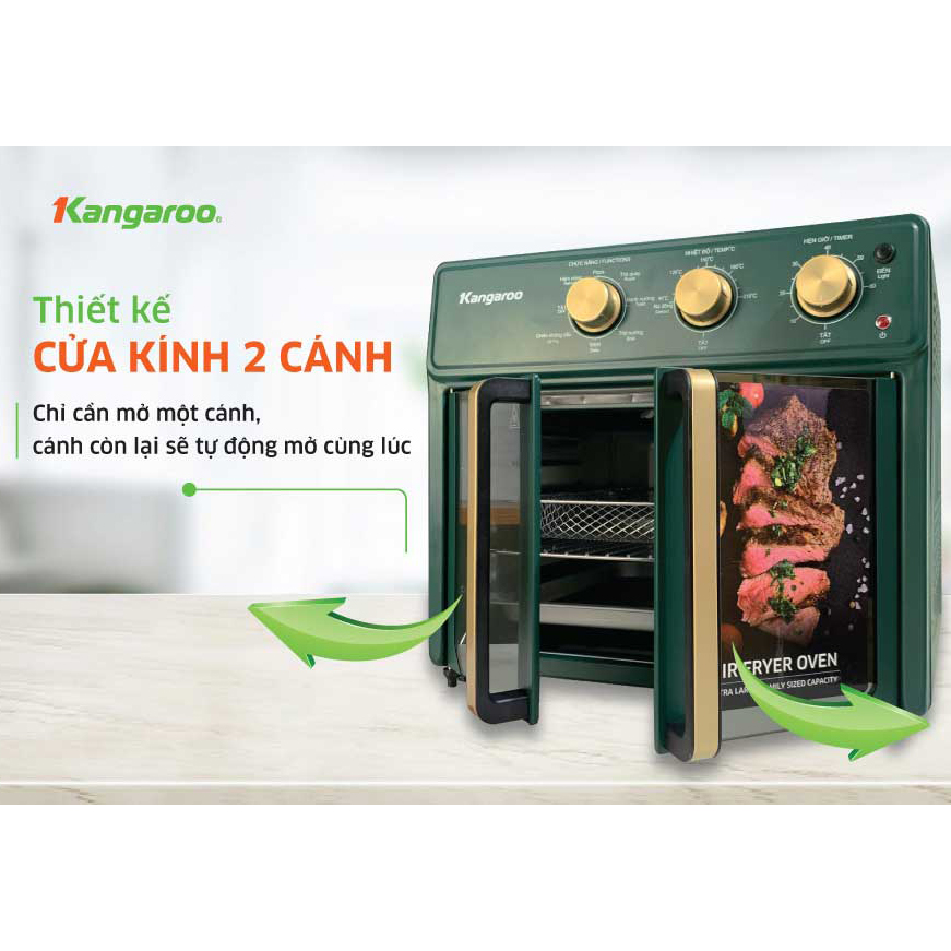 Lò chiên không dầu Kangaroo KG25AF2A 25 Lít - Hàng chính hãng