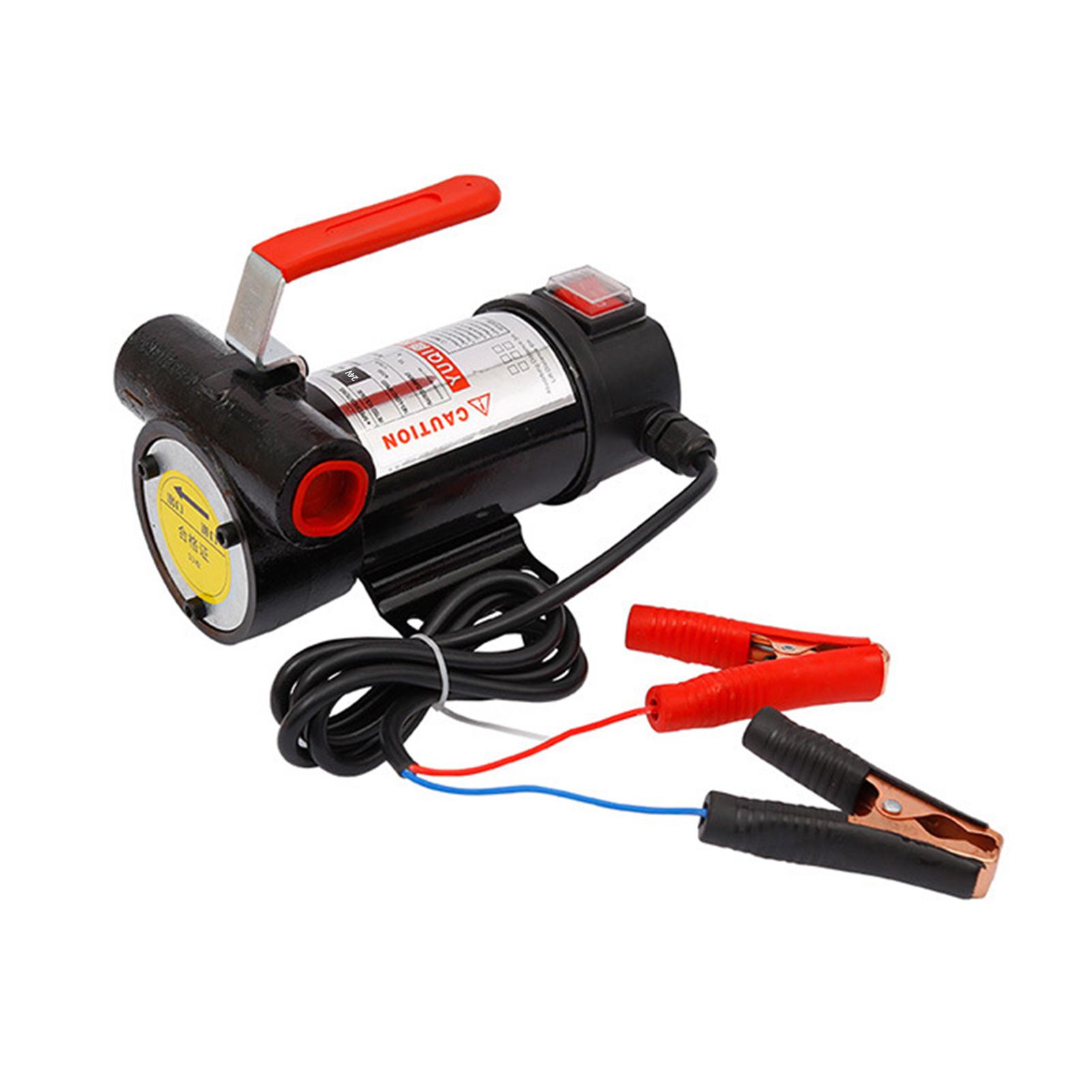 24V Portable Electric Fuel Transfer Pump Transfer Extractor Pump for Motor Auto Diesel Kerosene Oil Commercial Fuel