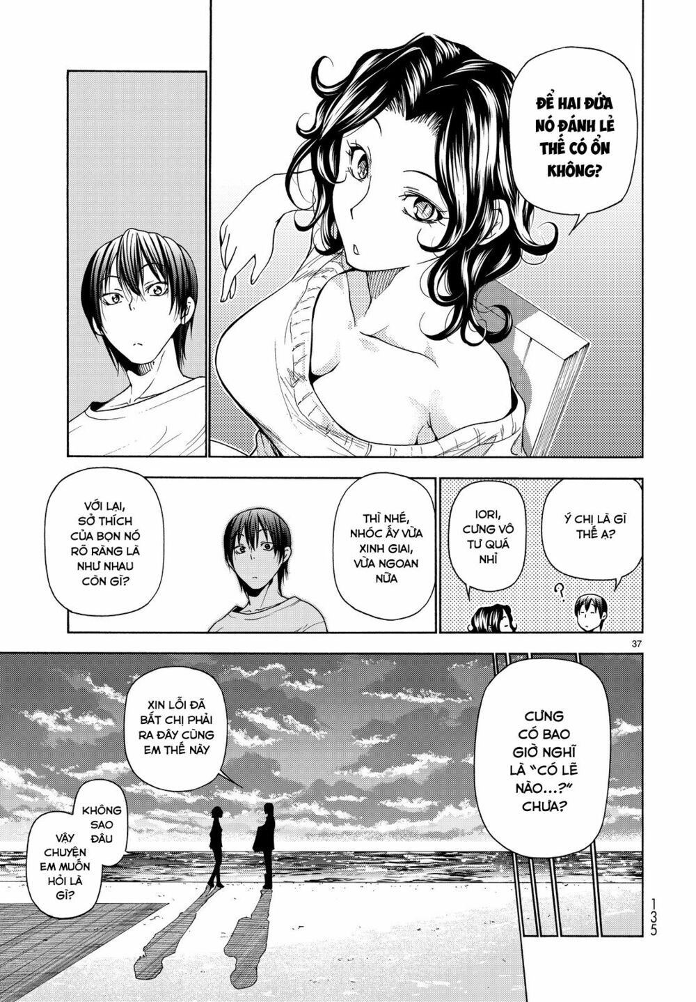cô gái thích lặn - grand blue chapter 35 37