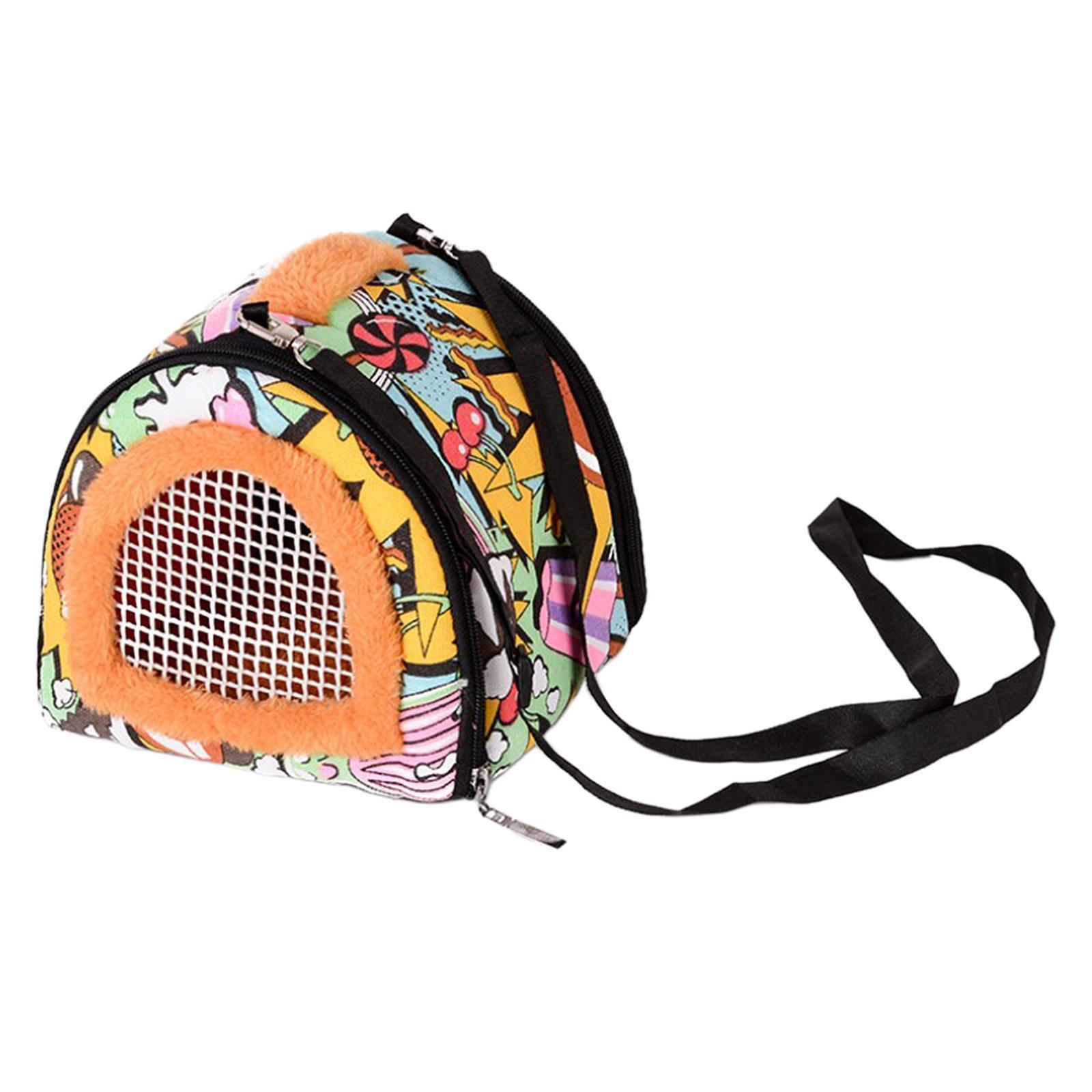 Pet Hamster Carrier Travel Bag Small Animals Guinea  Rat Outdoor