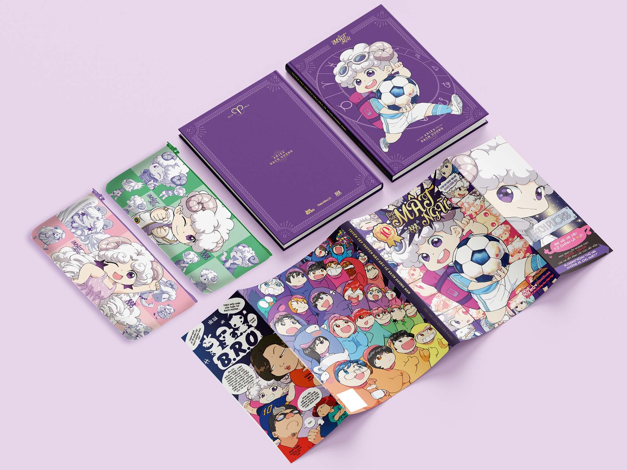 Sách - Lớp Học Mật Ngữ - Tuyển Tập Đặc Biệt Kỷ Niệm 10 Năm THE BEST - Tuyển Tập Bạch Dương Nam - "Mình Thứ Hai, Không Ai Chủ Nhật" - Tặng Kèm Túi Đựng Bút Nhân Vật Lớp Học Mật Ngữ