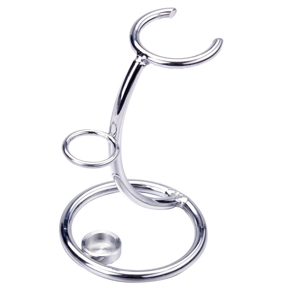 Deluxe and Brush Stand Holder Mens Shaving Tool Stand for Home Salon