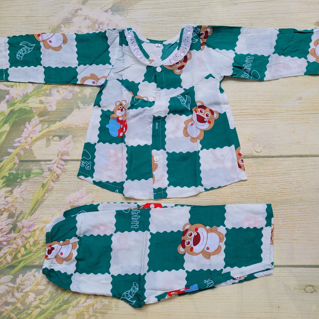 Đồ bộ tole lanh bé gái dài size 8