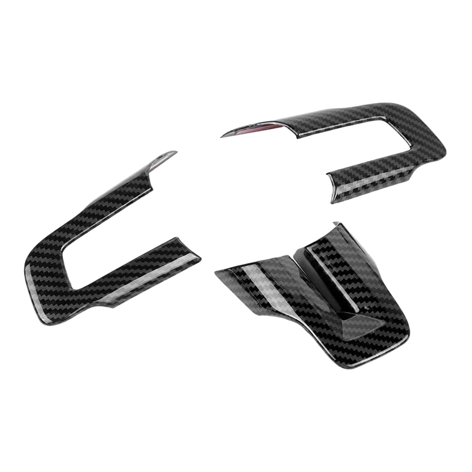 3 Pieces Steering Wheel Button Frame Cover  ,Accessories Car Durable Stable Performance Direct Replaces Interior for  Parts