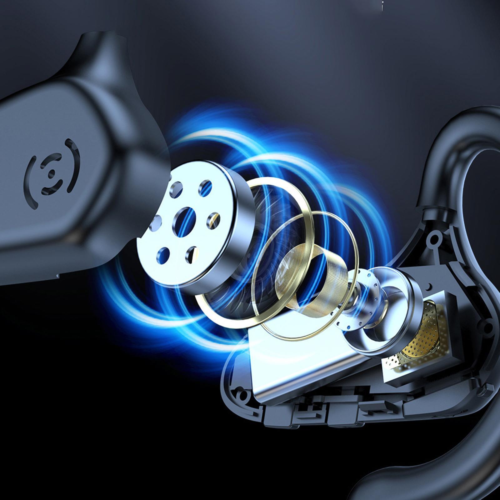 Air Conduction Headphone Durable with Mic for Driving Gym Hiking