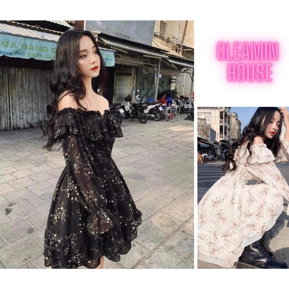váy hoa nhí trễ vai giá tốt Tháng 7 2023  Mua ngay  Shopee Việt Nam