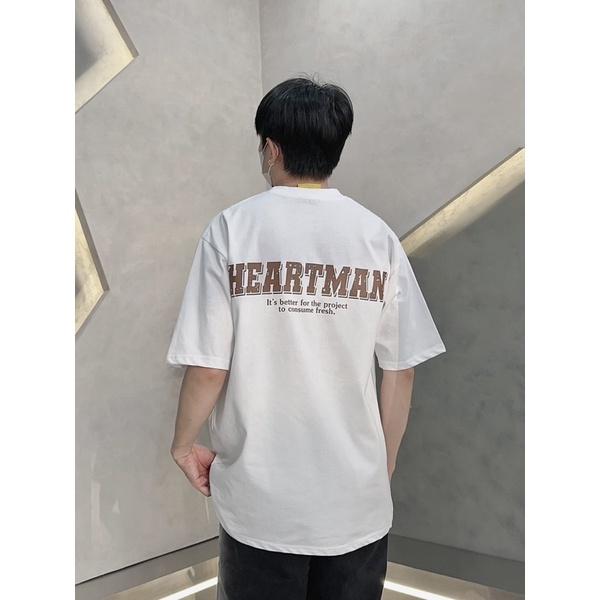 Áo thun tay lõ áo thun nam in hình 2 mặt HEART