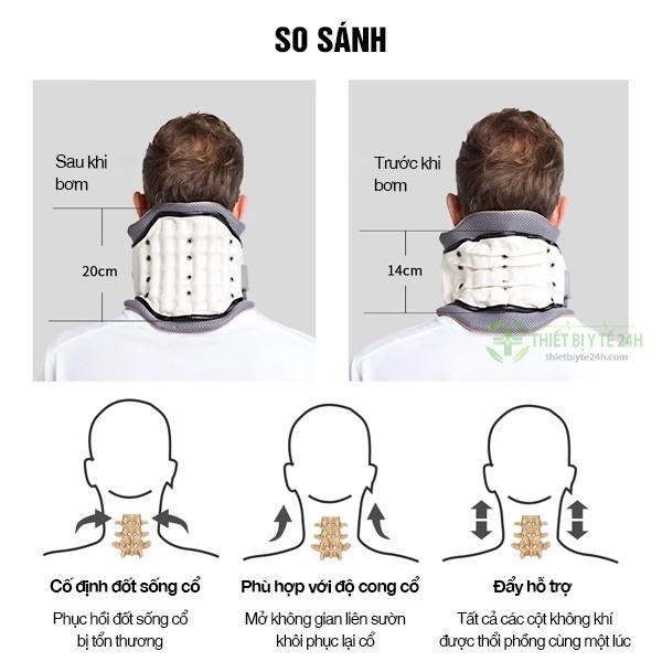 Đai Kéo Dãn Cột Sống Cổ, Đai Định Hình Cổ LEAMAI, Đai Cổ, Nẹp Cổ,