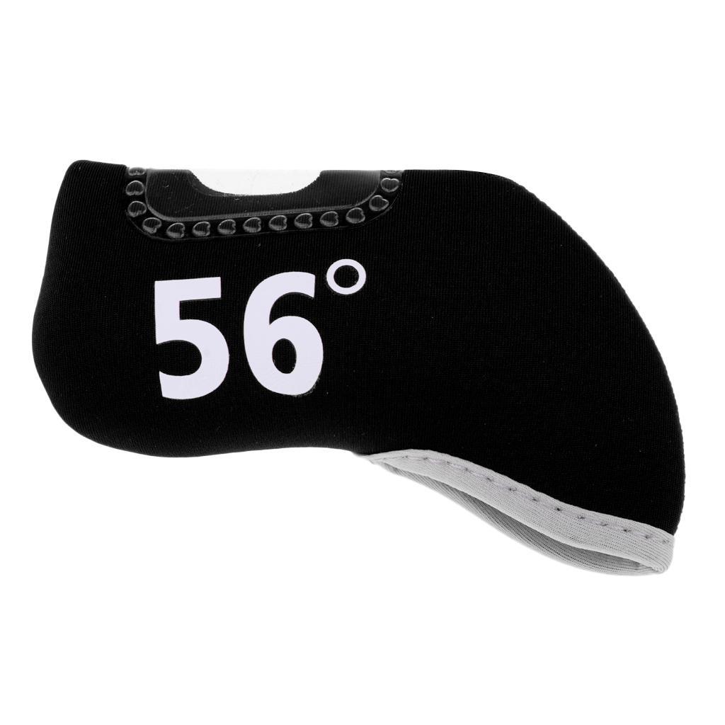 3-4pack Golf Club Iron Putter Headcover Head Cover Protector 56 Degree Black