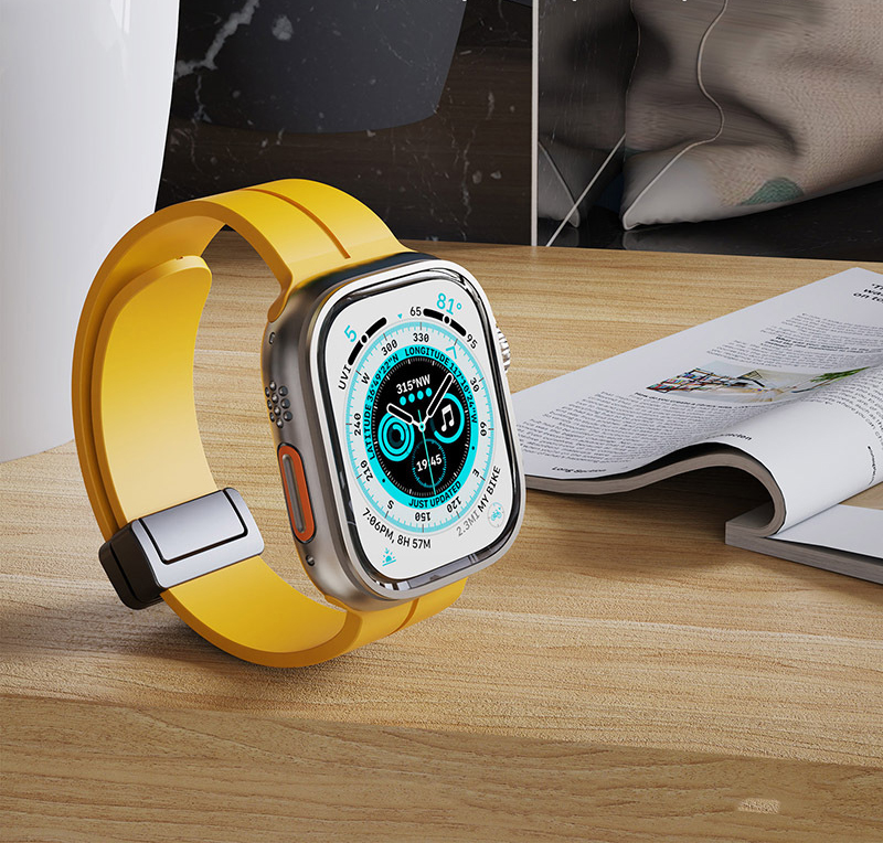 Dây Đeo Nam Nữ Mẫu Mới Silicon thể thao Cho Iwatch series 7 6 SE 5 4 49mm 41mm 45mm 44mm 40mm